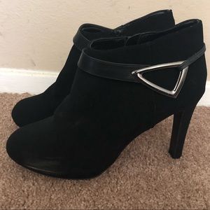 Heeled Black Ankle Booties